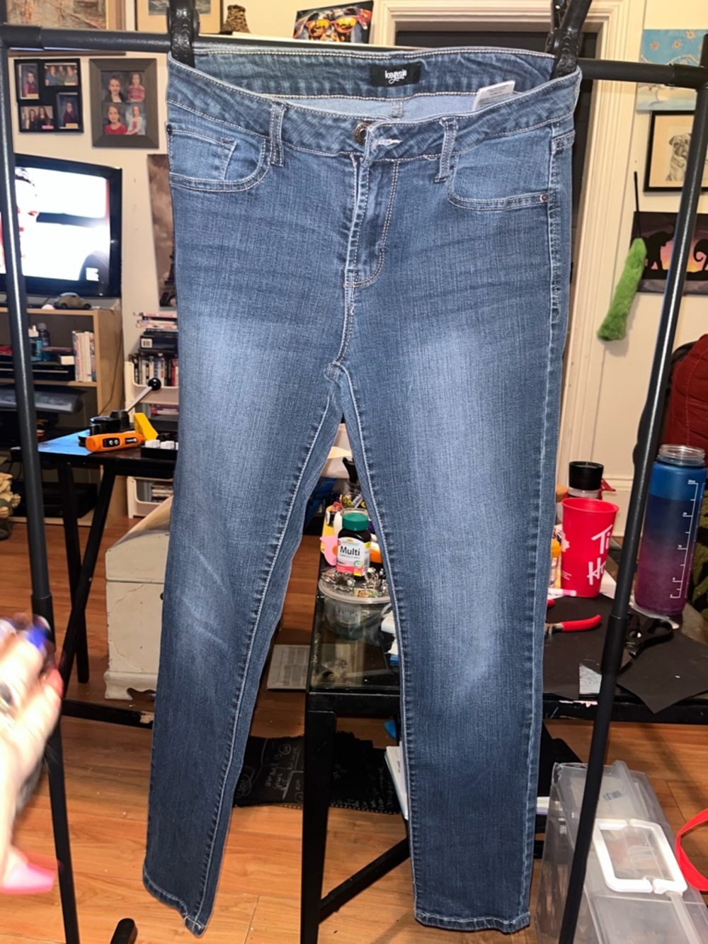 Women’s Blue Stretch Skinny Jeans - kensie